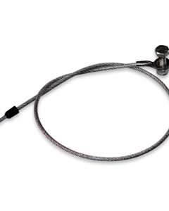Erdungsseil Edelst.  3mm isol.300mm lang, mit Kabelschuh 8mm
